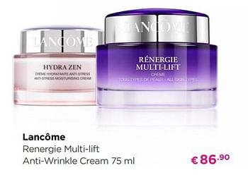 Promoties Lancôme renergie multi-lift anti-wrinkle cream - Lancome - Geldig van 30/09/2019 tot 27/10/2019 bij ICI PARIS XL