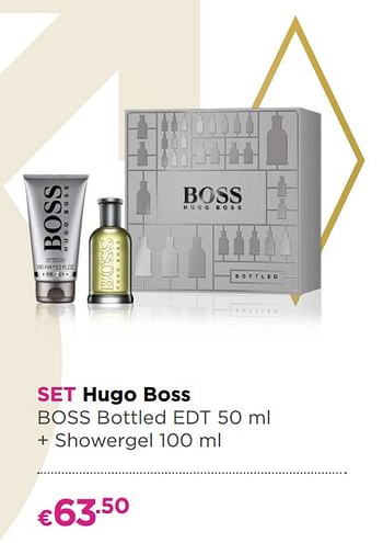 Promoties Set hugo boss boss bottled edt + showergel - Hugo Boss - Geldig van 30/09/2019 tot 27/10/2019 bij ICI PARIS XL