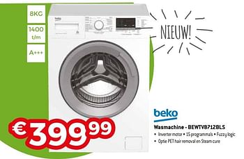 Promoties Beko wasmachine - bewtv8712bls - Beko - Geldig van 01/10/2019 tot 31/10/2019 bij Exellent