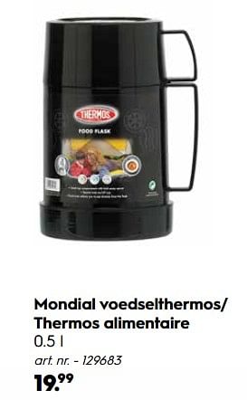 Promoties Mondial voedselthermos- thermos alimentaire - Thermos - Geldig van 30/09/2019 tot 27/10/2019 bij Blokker