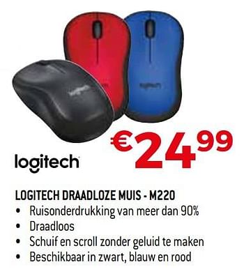 Promoties Logitech draadloze muis - m220 - Logitech - Geldig van 01/10/2019 tot 31/10/2019 bij Exellent