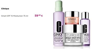 Promotions Clinique smart spf 15 moisturizer - CLINIQUE - Valide de 30/09/2019 à 27/10/2019 chez ICI PARIS XL
