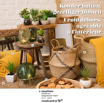 Promoties Mand-panier - Huismerk - Blokker - Geldig van 30/09/2019 tot 27/10/2019 bij Blokker