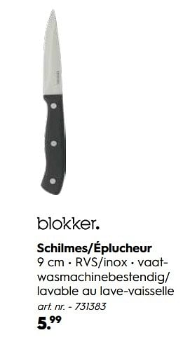 Promotions Schilmes-éplucheur - Produit maison - Blokker - Valide de 30/09/2019 à 27/10/2019 chez Blokker