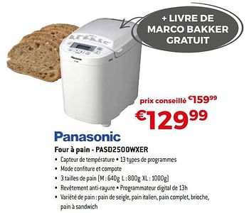 Promoties Panasonic four à pain - pasd2500wxer - Panasonic - Geldig van 01/10/2019 tot 31/10/2019 bij Exellent