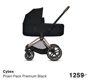 Promoties Cybex priam pack premium black - Cybex - Geldig van 06/10/2019 tot 12/10/2019 bij Baby & Tiener Megastore