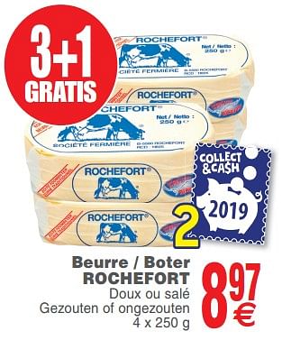 Promoties Beurre - boter rochefort - Rochefort - Geldig van 08/10/2019 tot 14/10/2019 bij Cora