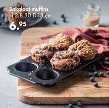 Promoties Bakplaat muffins - Huismerk - Casa - Geldig van 30/09/2019 tot 27/10/2019 bij Casa