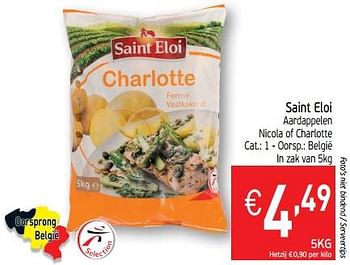 Promoties Saint eloi aardappelen nicola of charlotte - Saint Eloi - Geldig van 08/10/2019 tot 12/10/2019 bij Intermarche