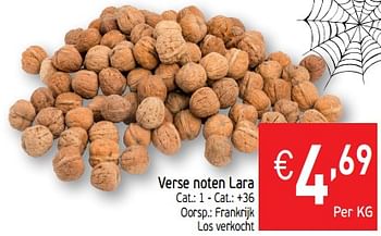Promoties Verse noten lara - Lara - Geldig van 08/10/2019 tot 12/10/2019 bij Intermarche
