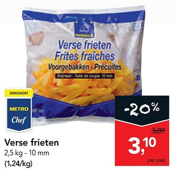 Promotions Verse frieten - Produit maison - Makro - Valide de 09/10/2019 à 22/10/2019 chez Makro