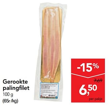 Promoties Gerookte palingfilet - Huismerk - Makro - Geldig van 09/10/2019 tot 22/10/2019 bij Makro