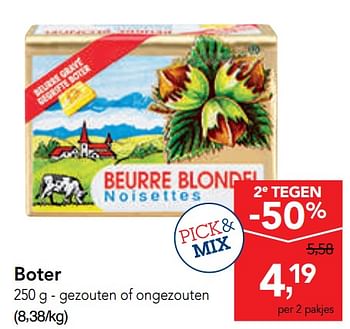 Promoties Boter - Beurre Blondel - Geldig van 09/10/2019 tot 22/10/2019 bij Makro