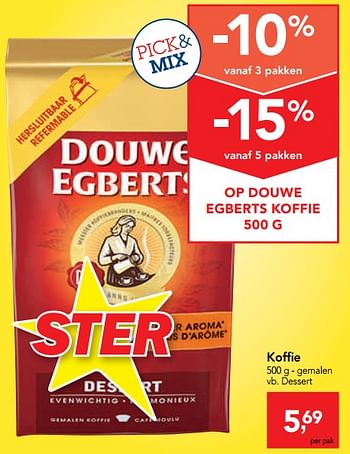 Promoties Koffie dessert - Douwe Egberts - Geldig van 09/10/2019 tot 22/10/2019 bij Makro