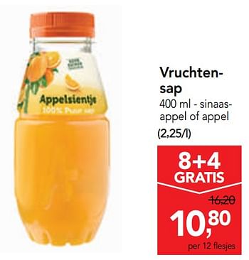 Promoties Vruchtensap - Appelsientje - Geldig van 09/10/2019 tot 22/10/2019 bij Makro