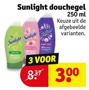 Promoties Sunlight douchegel - Sunlight - Geldig van 08/10/2019 tot 20/10/2019 bij Kruidvat