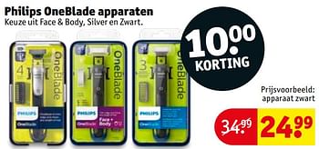 Promoties Philips oneblade apparaten - Philips - Geldig van 08/10/2019 tot 20/10/2019 bij Kruidvat