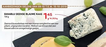 Promoties Danablu deense blauwe kaas - Huismerk - Alvo - Geldig van 09/10/2019 tot 15/10/2019 bij Alvo