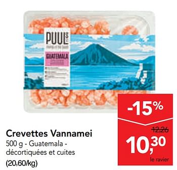 Promoties Crevettes vannamei - Huismerk - Makro - Geldig van 09/10/2019 tot 22/10/2019 bij Makro