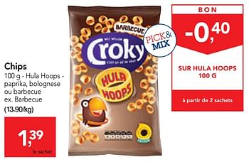 Promoties Chips barbecue - Croky - Geldig van 09/10/2019 tot 22/10/2019 bij Makro