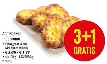 Promoties Achtkoeken met crème - Huismerk - Lidl - Geldig van 14/10/2019 tot 19/10/2019 bij Lidl