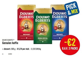 Promoties Gemalen koffie dessert - Douwe Egberts - Geldig van 14/10/2019 tot 19/10/2019 bij Lidl