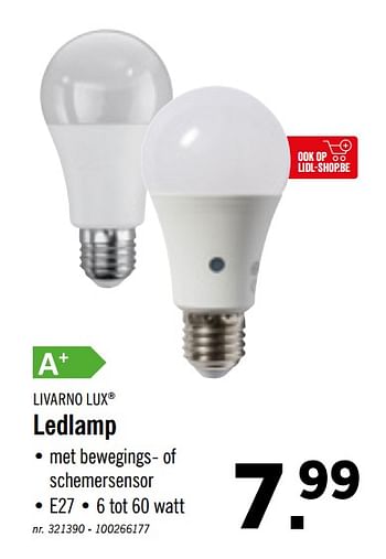 Promoties Ledlamp - Livarno Lux - Geldig van 14/10/2019 tot 19/10/2019 bij Lidl