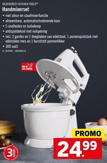 Promoties Silvercrest kitchen tools handmixerset - SilverCrest - Geldig van 14/10/2019 tot 19/10/2019 bij Lidl