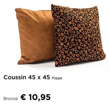 Promotions Coussin poppe bronze - Produit maison - Molecule - Valide de 01/10/2019 à 30/10/2019 chez Molecule