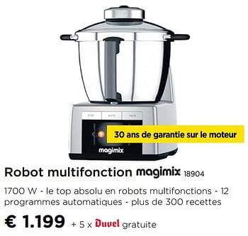 Promoties Robot multifonction magimix 18904 - Magimix - Geldig van 01/10/2019 tot 30/10/2019 bij Molecule