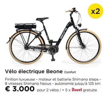Promotions Vélo électrique beone comfort - BeOne - Valide de 01/10/2019 à 30/10/2019 chez Molecule