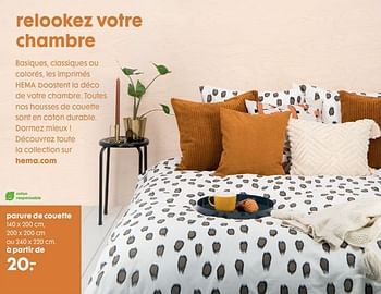 Promotions Parure de couette - Produit maison - Hema - Valide de 02/10/2019 à 15/10/2019 chez Hema