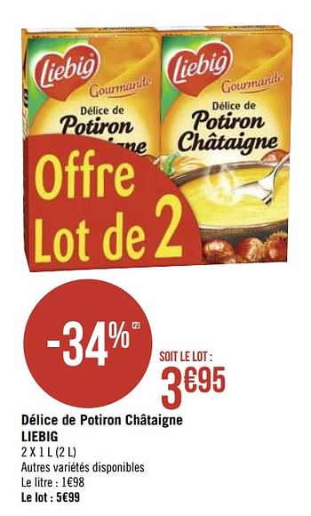 Promotion Super Casino Delice De Potiron Chataigne Liebig Liebig Alimentation Valide Jusqua 4 Promobutler