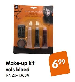 Promotions Make-up kit vals bloed - Produit maison - Fun - Valide de 04/10/2019 à 29/10/2019 chez Fun