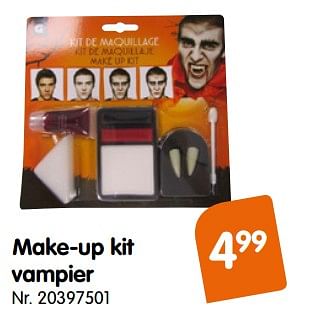 Promoties Make-up kit vampier - Huismerk - Fun - Geldig van 04/10/2019 tot 29/10/2019 bij Fun