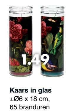 Promoties Kaars in glas - Huismerk - Wibra - Geldig van 07/10/2019 tot 19/10/2019 bij Wibra