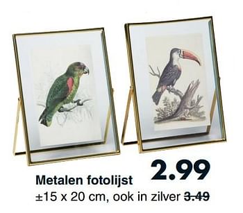 Promoties Metalen fotolijst - Huismerk - Wibra - Geldig van 07/10/2019 tot 19/10/2019 bij Wibra