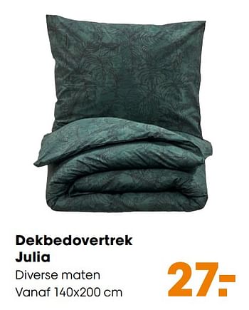 Promoties Dekbedovertrek julia - Huismerk - Kwantum - Geldig van 14/10/2019 tot 27/10/2019 bij Kwantum