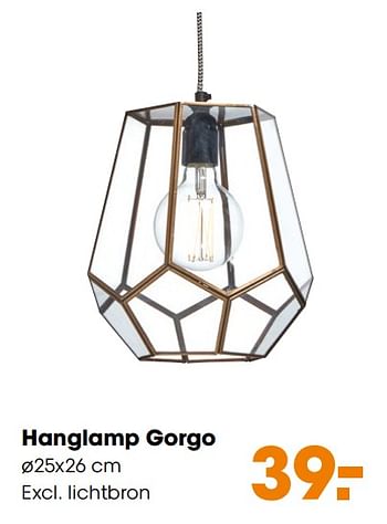 Promoties Hanglamp gorgo - Huismerk - Kwantum - Geldig van 14/10/2019 tot 27/10/2019 bij Kwantum