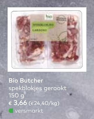 Promoties Bio butcher spekblokjes gerookt - Bio Butcher - Geldig van 02/10/2019 tot 05/11/2019 bij Bioplanet