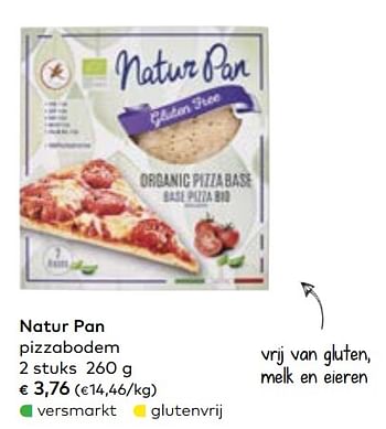 Promotions Natur pan pizzabodem - Natur Pan - Valide de 02/10/2019 à 05/11/2019 chez Bioplanet