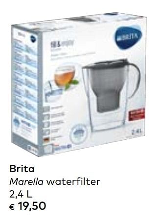Promoties Brita marella waterfilter - Brita - Geldig van 02/10/2019 tot 05/11/2019 bij Bioplanet
