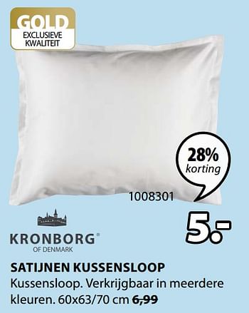 Promotions Satijnen kussensloop - Kronborg - Valide de 07/10/2019 à 20/10/2019 chez Jysk