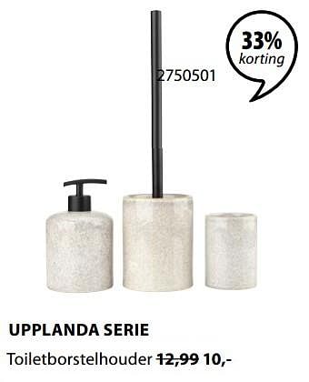 Promoties Upplanda serie toiletborstelhouder - Huismerk - Jysk - Geldig van 07/10/2019 tot 20/10/2019 bij Jysk