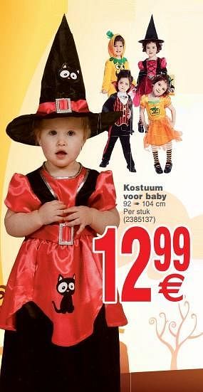 Promoties Kostuum voor baby - Huismerk - Cora - Geldig van 08/10/2019 tot 21/10/2019 bij Cora