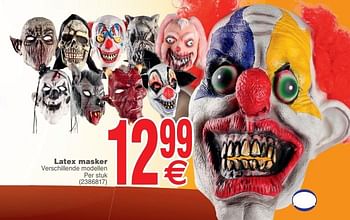Promoties Latex masker - Huismerk - Cora - Geldig van 08/10/2019 tot 21/10/2019 bij Cora