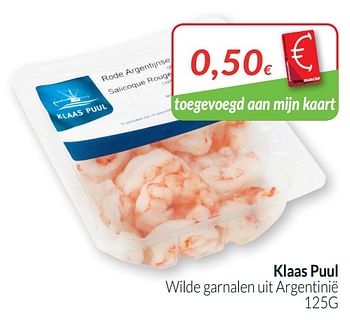 Promoties Klaas puul wilde garnalen uit argentinië - Klaas Puul - Geldig van 01/10/2019 tot 31/10/2019 bij Intermarche