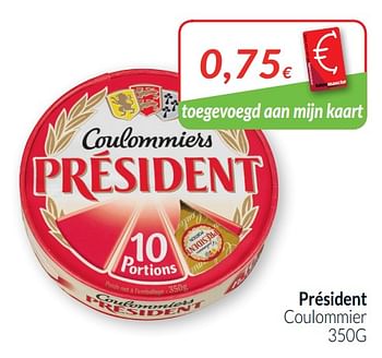 Promotions Président coulommier - Président - Valide de 01/10/2019 à 31/10/2019 chez Intermarche