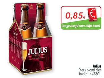 Promotions Julius sterk blond bier - Julius - Valide de 01/10/2019 à 31/10/2019 chez Intermarche