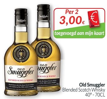 Promoties Old smuggler blended scotch whisky - Old Smuggler - Geldig van 01/10/2019 tot 31/10/2019 bij Intermarche